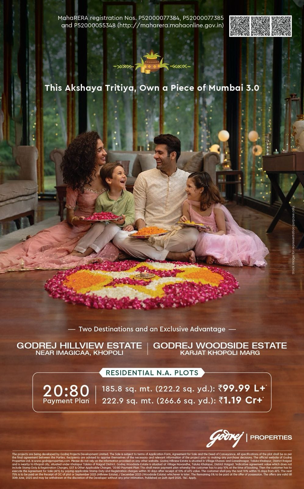 This Akshaya Tritiya, Own a Piece of Mumbai 3.0 at Godrej Hillview and Woodside Estate, Starting ₹99.99 L+ Update
