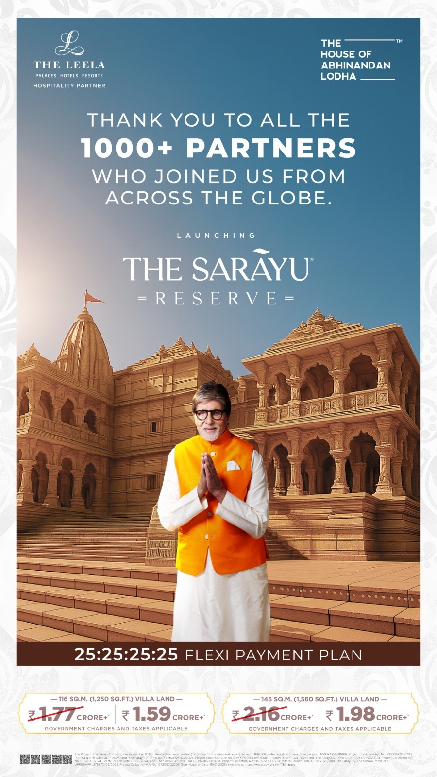 Discover Luxury at The Sarayu Reserve, by Abhinandan Lodha, Villa Land from 1.59 Cr, Join Now! Update