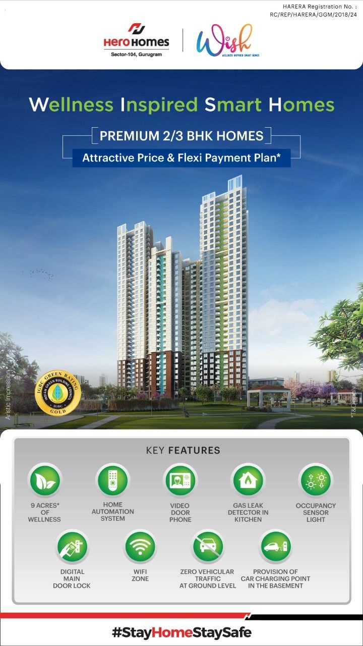 Attractive price and flexi payment plan at Hero Homes in Gurgaon Update