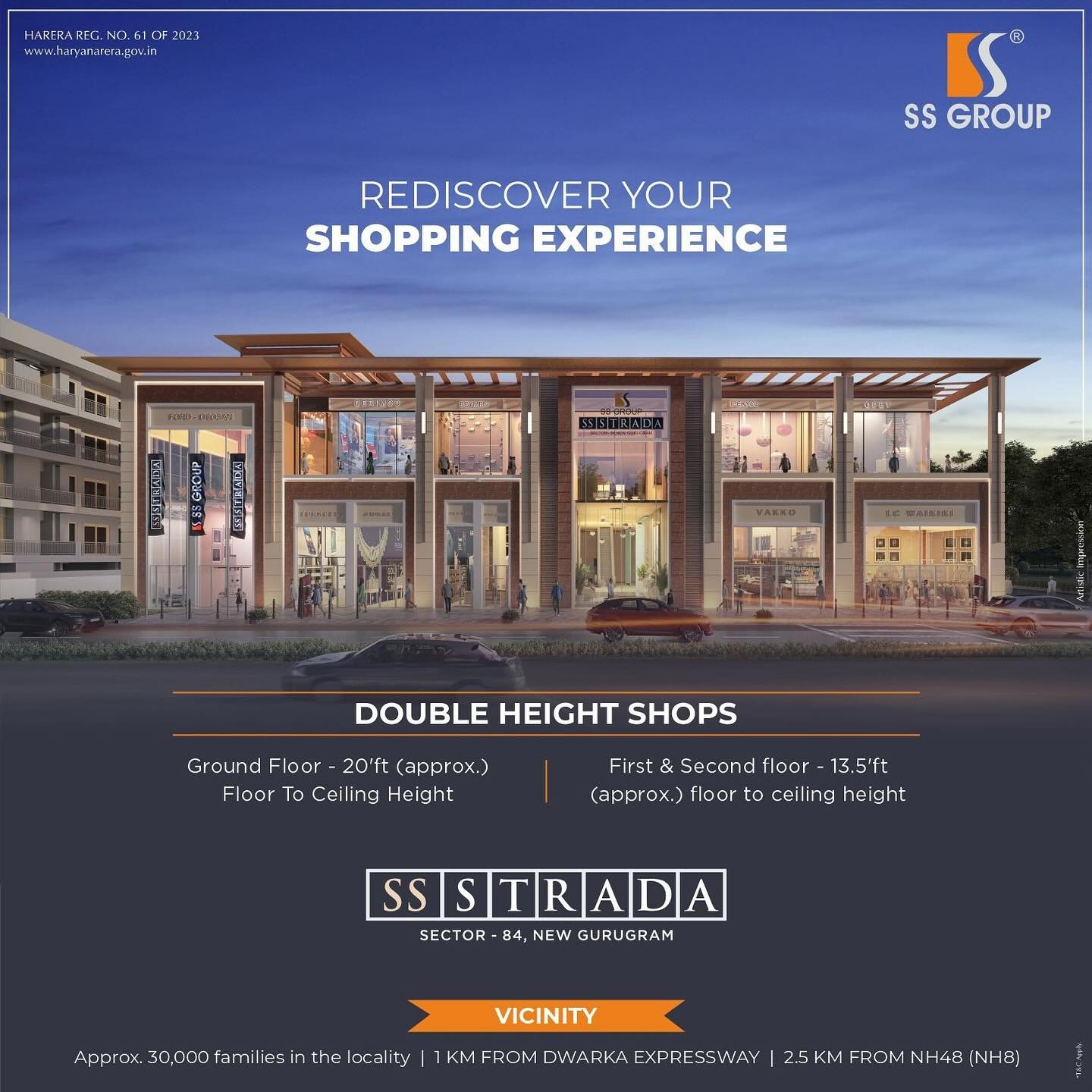 SS Group's Strada: Elevate Your Retail Ambitions in Sector 84, New Gurugram Update