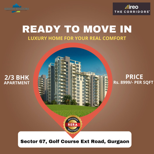 Ready to move in luxury home for your real comfort at Ireo The Corridors in Gurgaon Update