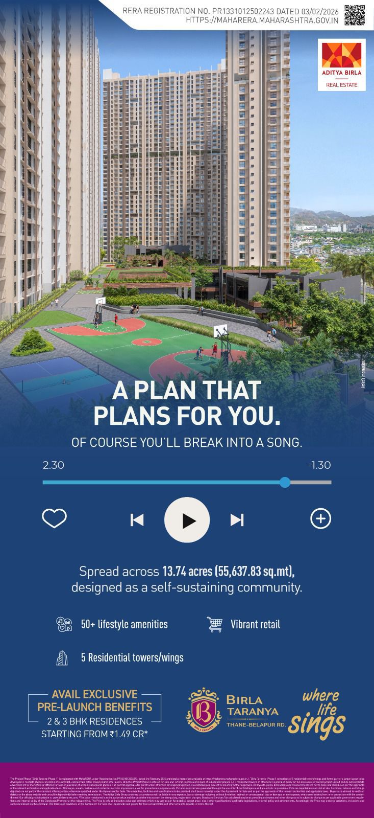 Discover Luxurious Living at Birla Tisya, Starting from ₹1.49 Cr, Thane-Belapur Rd Update