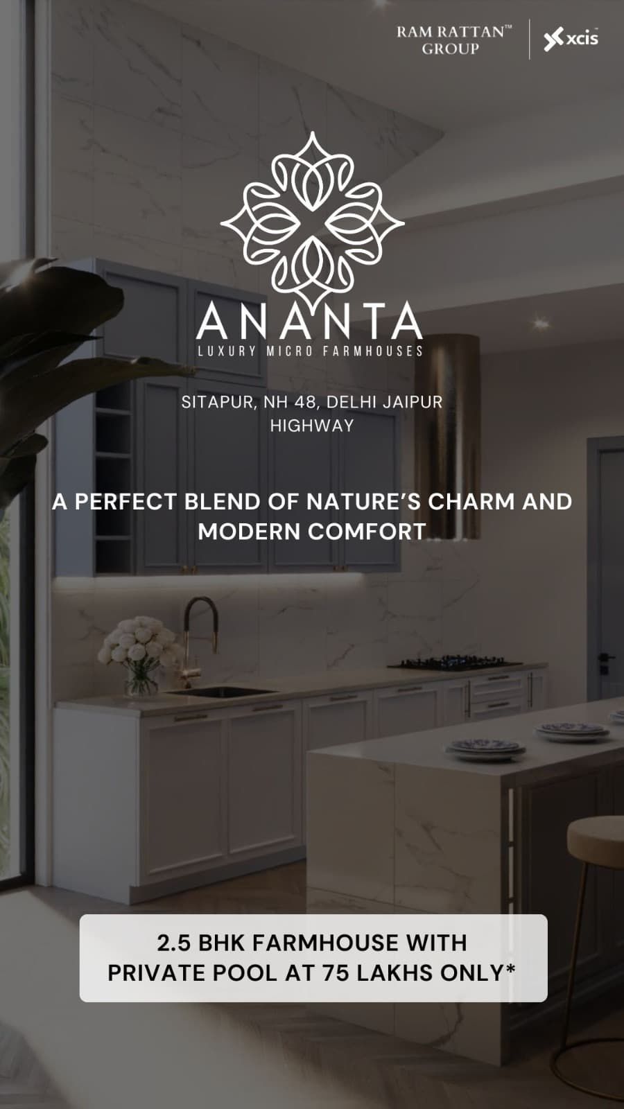 Own a 2.5 BHK Farmhouse with Private Pool at Ananta, Sitapur NH 48, Just 75 Lakhs Update