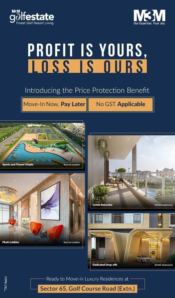 Introducing the price protection benefits at M3M Golf Estate in Gurgaon Update