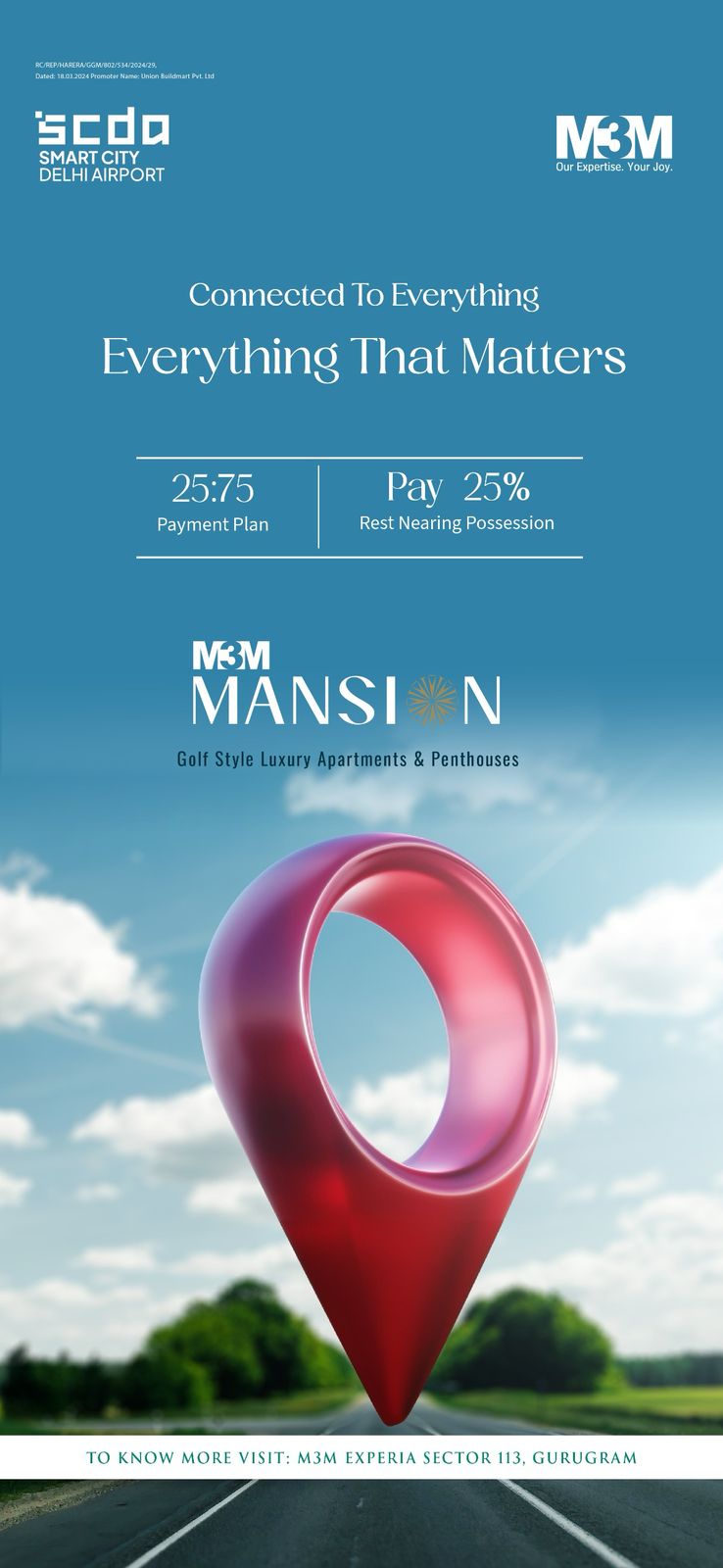 Explore Luxury Living at M3M Mansion in SCDA, Gurugram Update