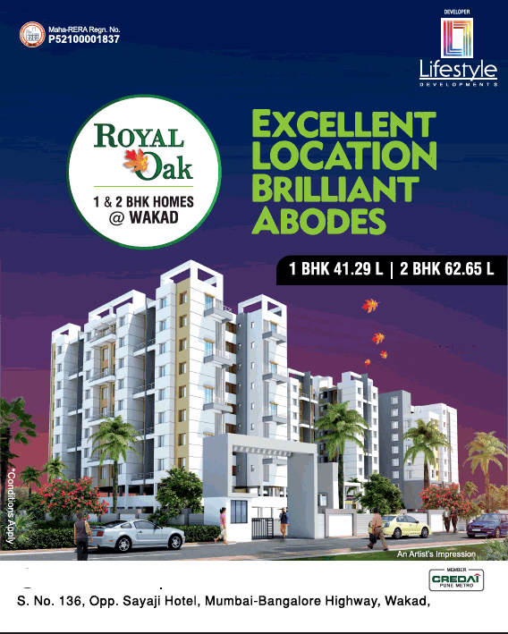 Book 1 and 2 BHK homes at Lifestyle Royal Oak, Mumbai Update