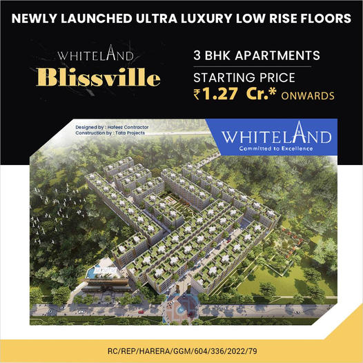 Site plan at Whiteland Blissville in Sector 76, Gurgaon Update