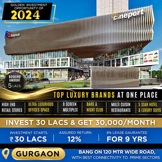 The Galleria 85 Avenue: Gurgaon's 2024 Beacon of Luxury Retail and Business Update