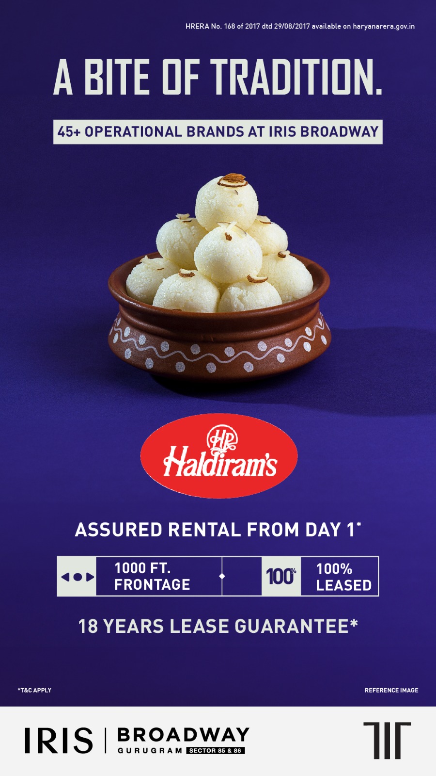 Discover Tradition at Iris Broadway, Gurugram - Haldiram's Assured Rental Update