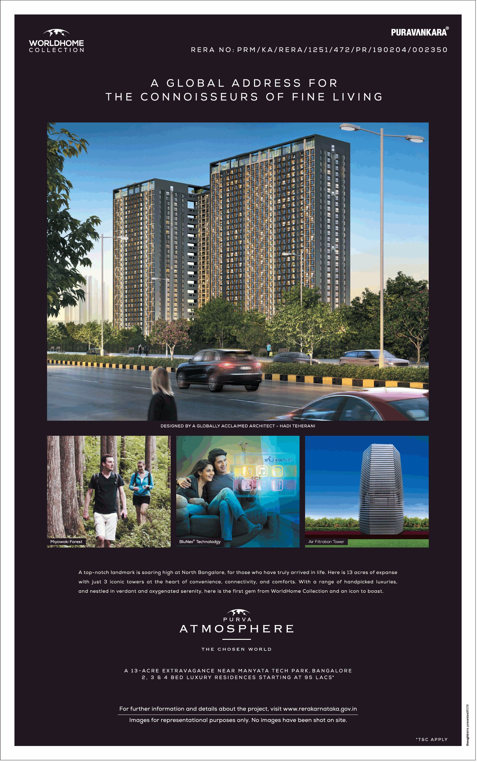 Book 2, 3 & 4 bed luxury residences starting Rs 95 Lacs at Purva Atmosphere, Bangalore Update