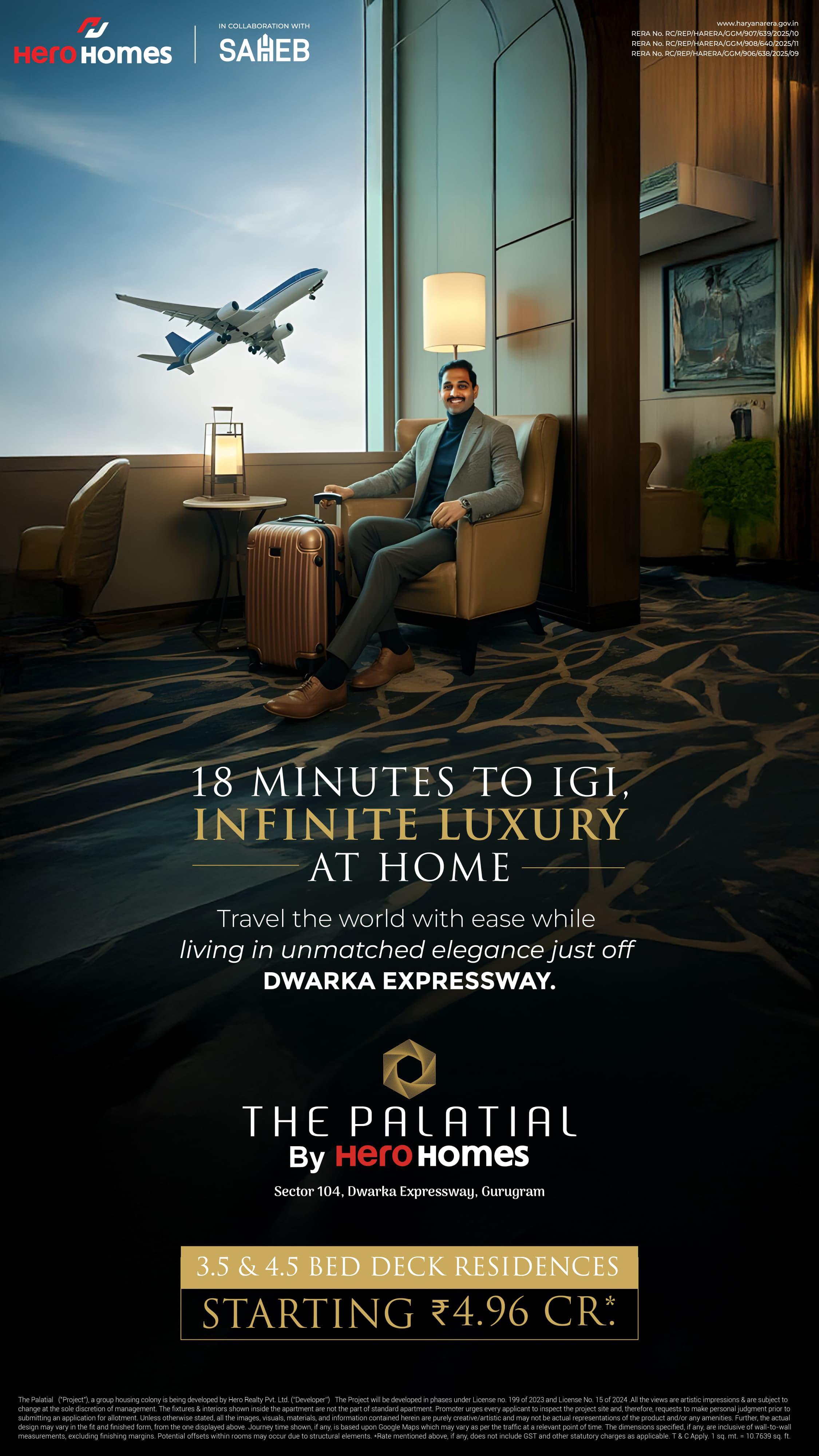 Explore Infinite Luxury at The Palatial by Hero Homes, Gurugram - Starting ₹4.96 Cr Update