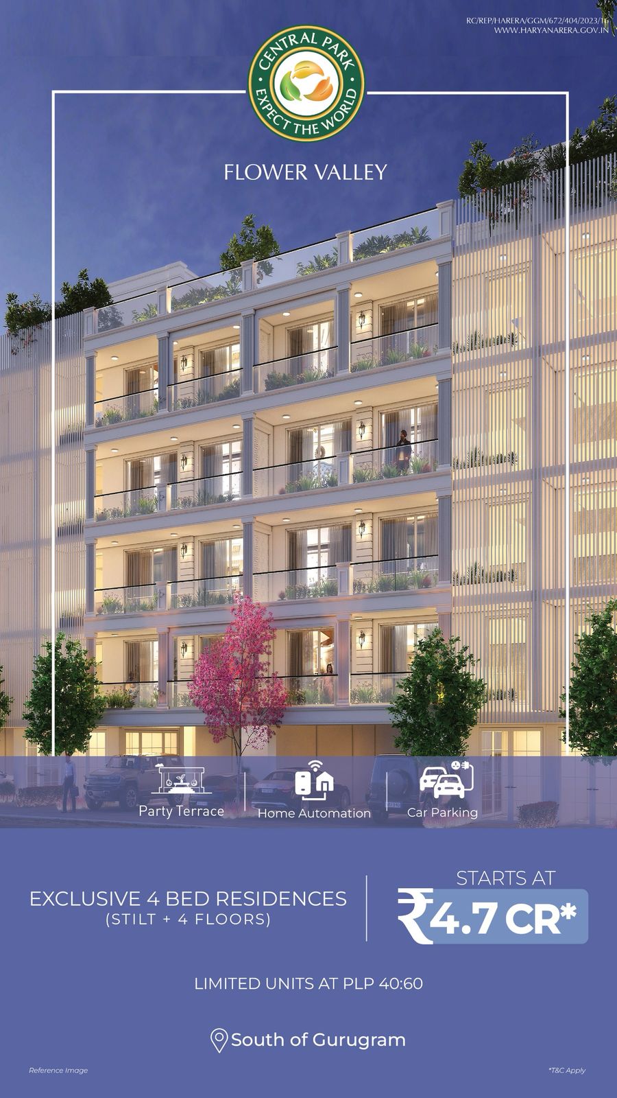 Luxury Living at Central Park Flower Valley, South of Gurugram, Starts at ₹4.7 CR Update