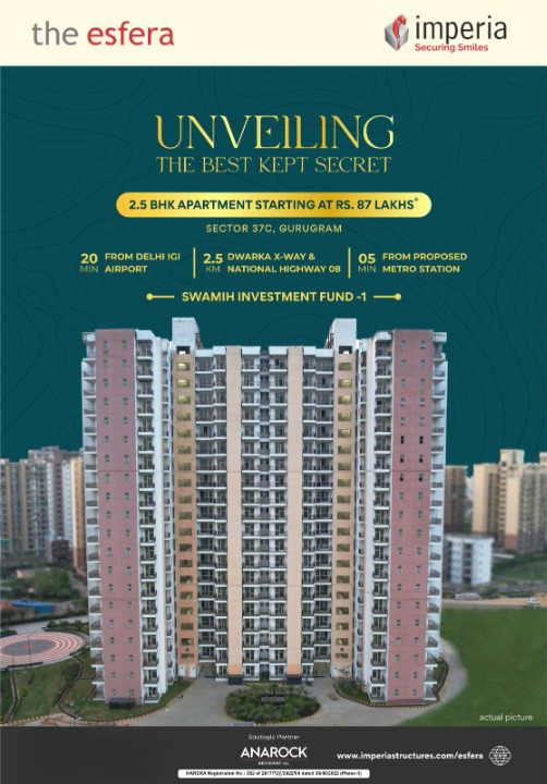 Book 2 BHK Apartments Rs 87 Lac at Imperia The Esfera in Gurgaon Update