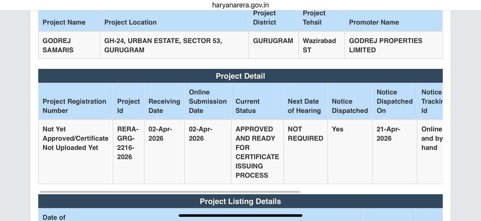 Godrej Samaris Receives RERA Approval || Exciting Update for Godrej Samaris Gurugram || Godrej Samaris Project Compliance Achieved Update