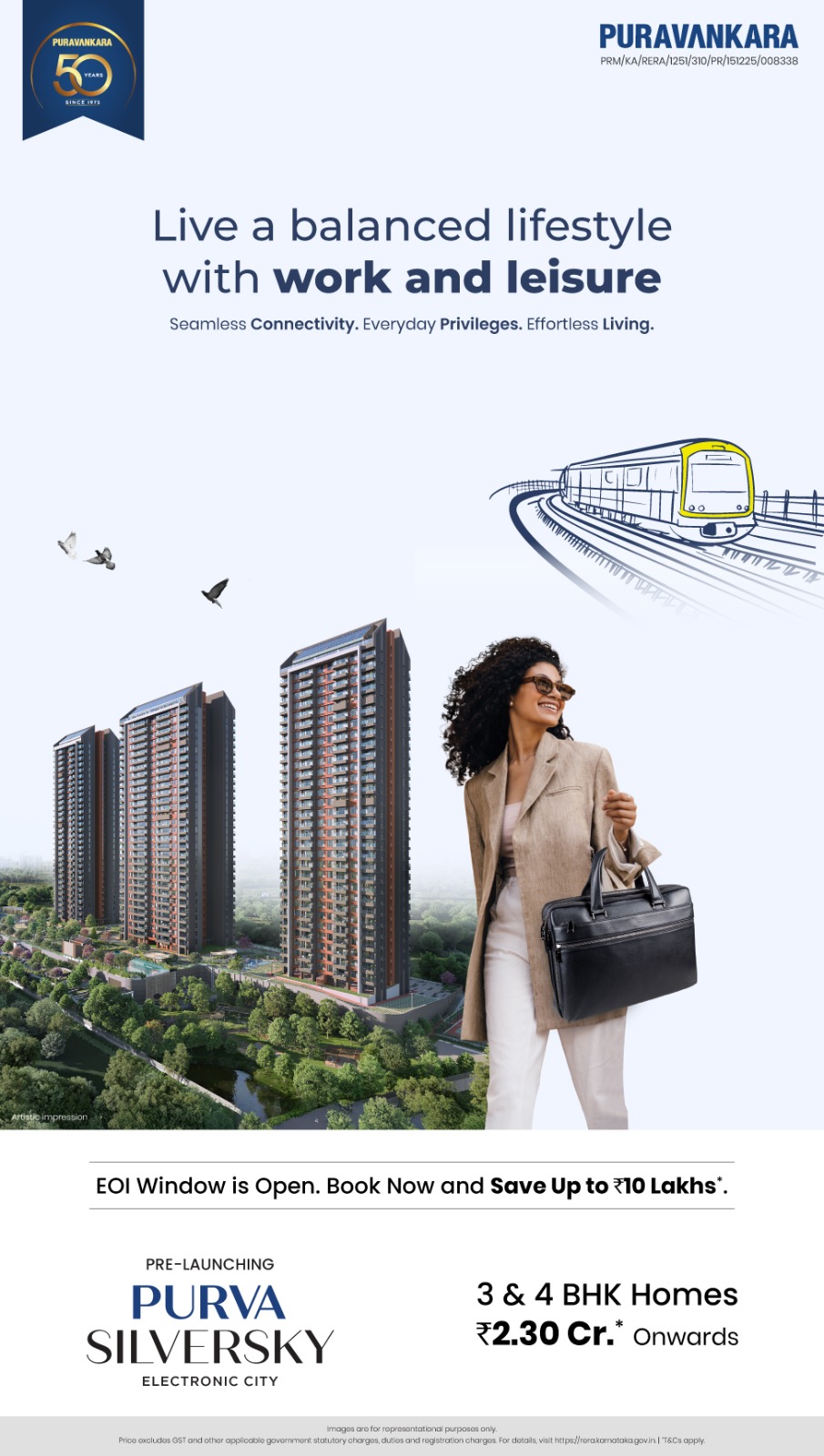 Invest in Purva Silversky Electronic City, Pre-Launching 3 & 4 BHK Homes, Starting at ₹2.30 Cr Update
