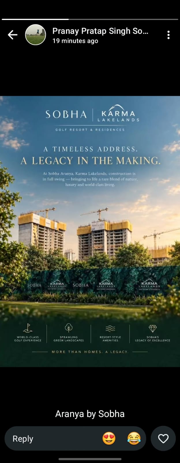 Discover Sobha Aranya: A Legacy in the Making || Sobha Aranya: Construction in Full Swing || Experience Luxury at Karma Lakelands photo 1