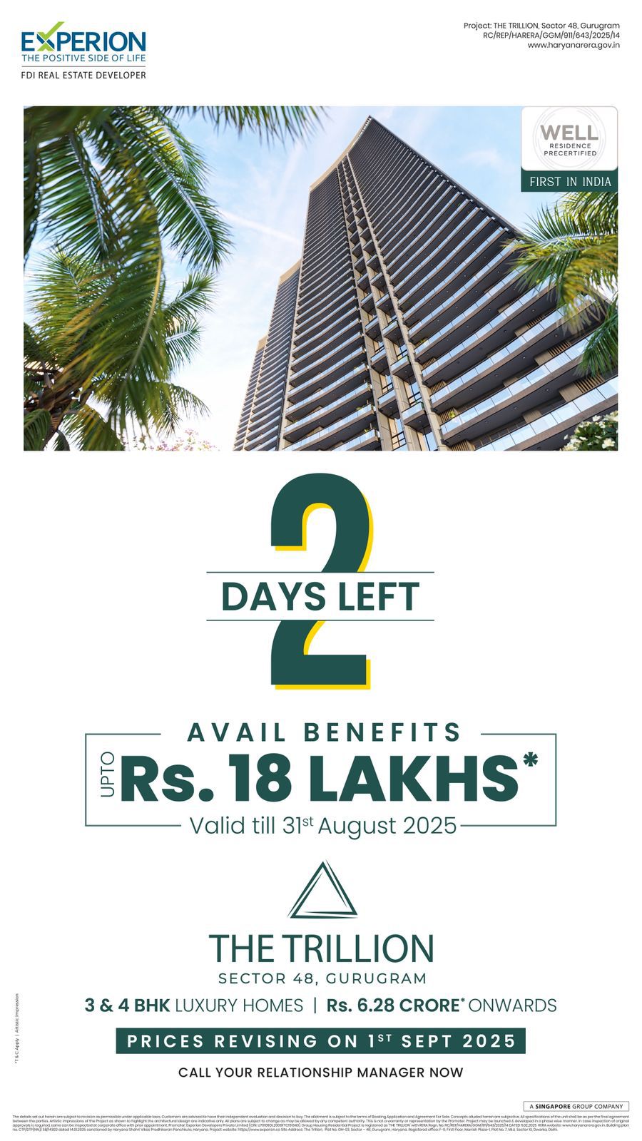 Luxury Homes by Experion in Gurugram: Exclusive Offers up to Rs. 18 Lakhs Update