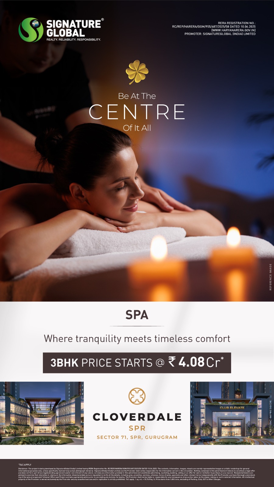 Discover Luxury at Cloverdale SPR, Starting at ₹4.08Cr, Sector 71, Gurugram Update