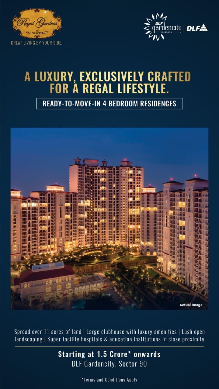 A luxury, exclusively crafted for a special s regal lifestyle at DLF Regal Gardens, Gurgaon Update
