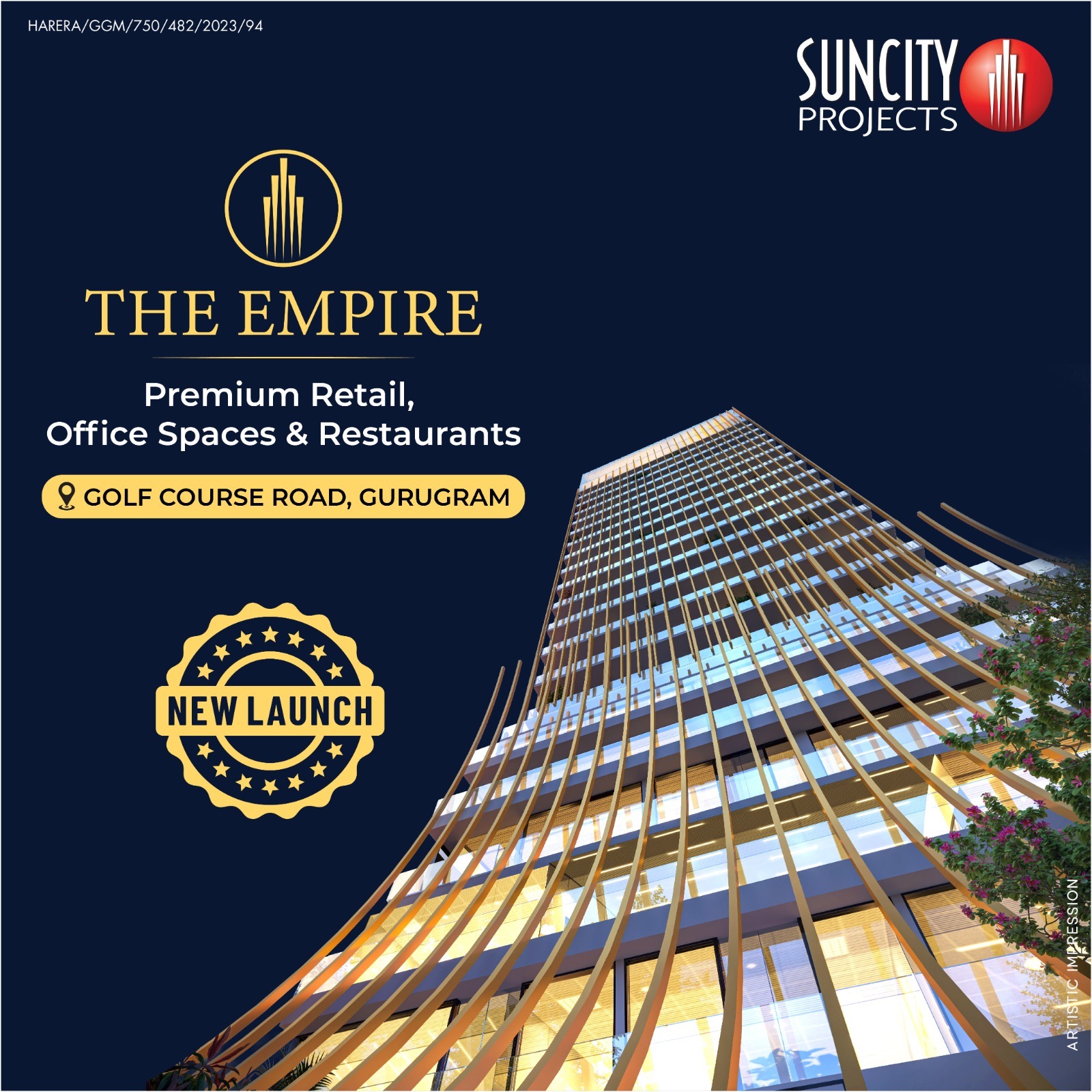 Suncity Projects Unveils 'The Empire' - A New Era of Commercial Space on Golf Course Road, Gurugram Update