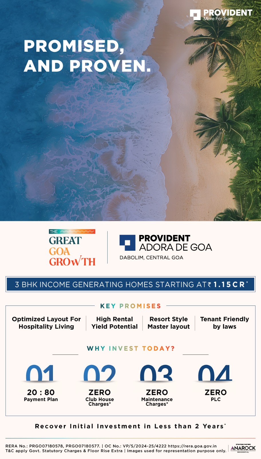 3 BHK Homes in Central Goa by Provident, Starting at ₹1.15 Cr Update