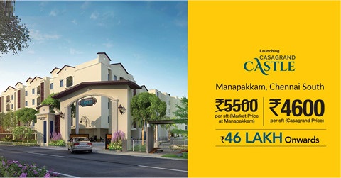 Launching 1, 2, 3 & 4 bhk apartments at Casagrand’s Castle in Chennai Update