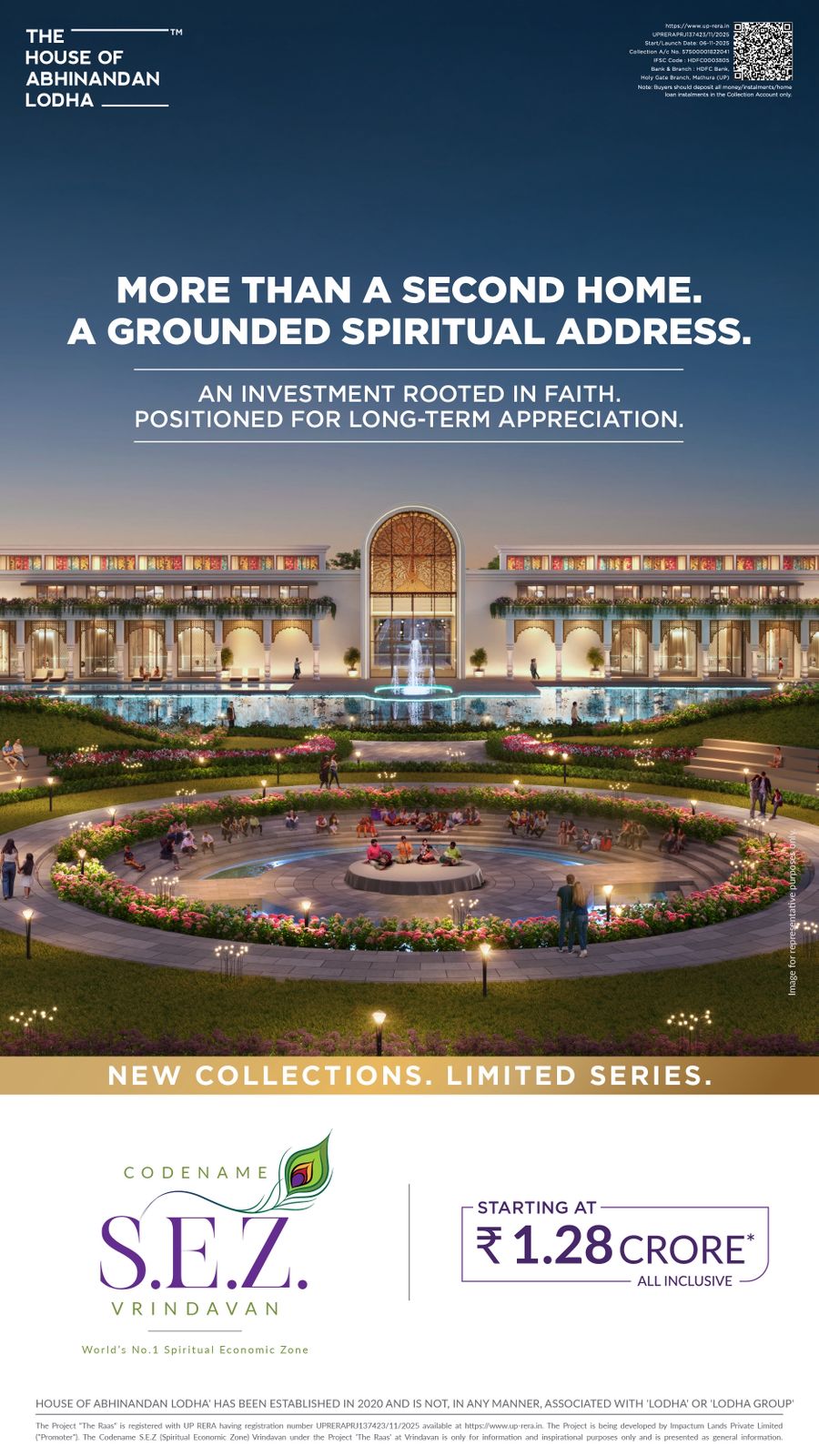 Discover Premium Land at Codename S.E.Z. Vrindavan, starting ₹1.28 Cr, by The House of Abhinandan Lodha Update