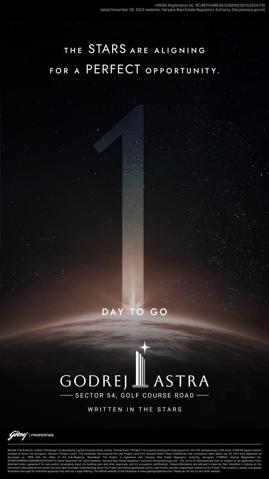 Don't Miss Out: Godrej Astra Launch Tomorrow at Sector 54, Golf Course Road Update