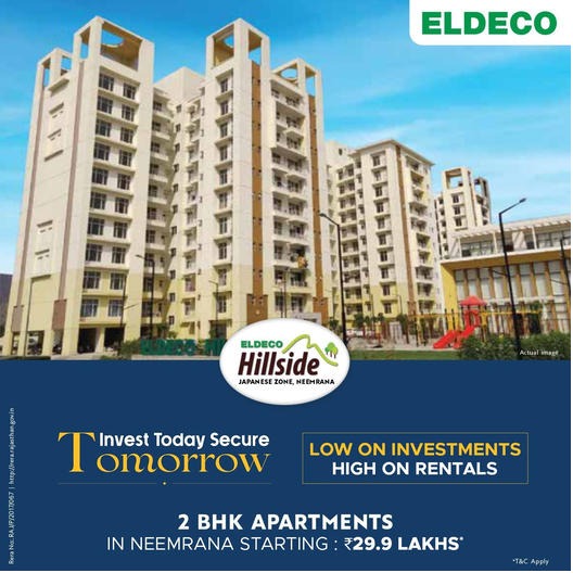 Eldeco Hillside: A Smart Investment in Neemrana's 2 BHK Apartments Update