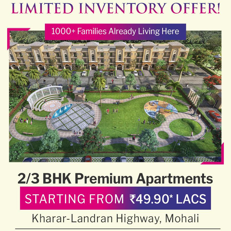 Limited inventory available at SBP City Of Dreams, Mohali Update