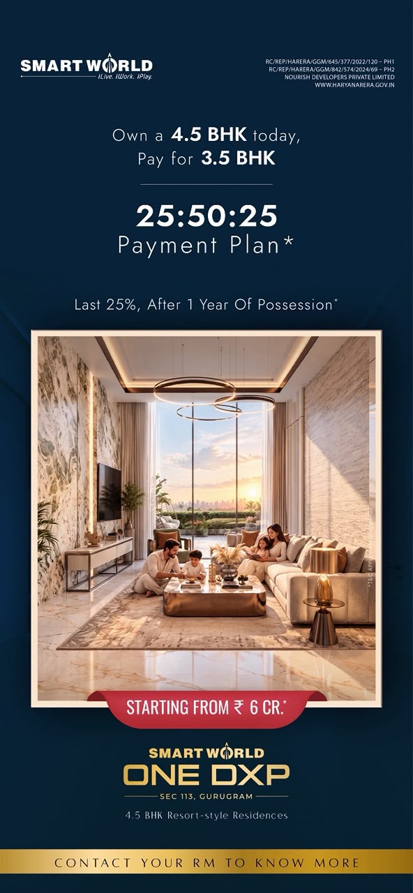 Invest in 4.5 BHK at One DXP || Exclusive Payment Plan Offer || Own Your Dream Home in Gurugram