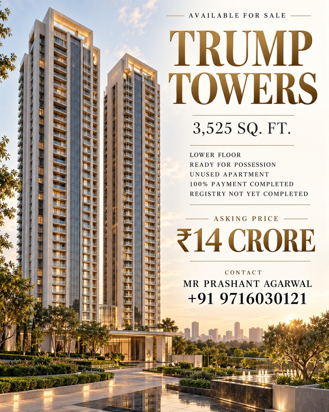 Luxury Apartment for Sale at Trump Towers || Make Trump Towers Your Home Today || Own a Piece of Trump Towers Now Update