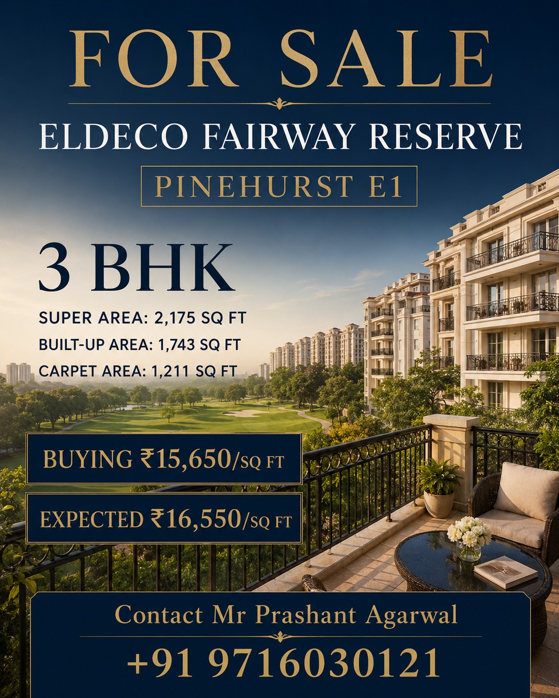 Secure Your Spot at Eldeco Fairway Reserve || Invest in Pinehurst E1 Now || Get Your 3 BHK Today Update