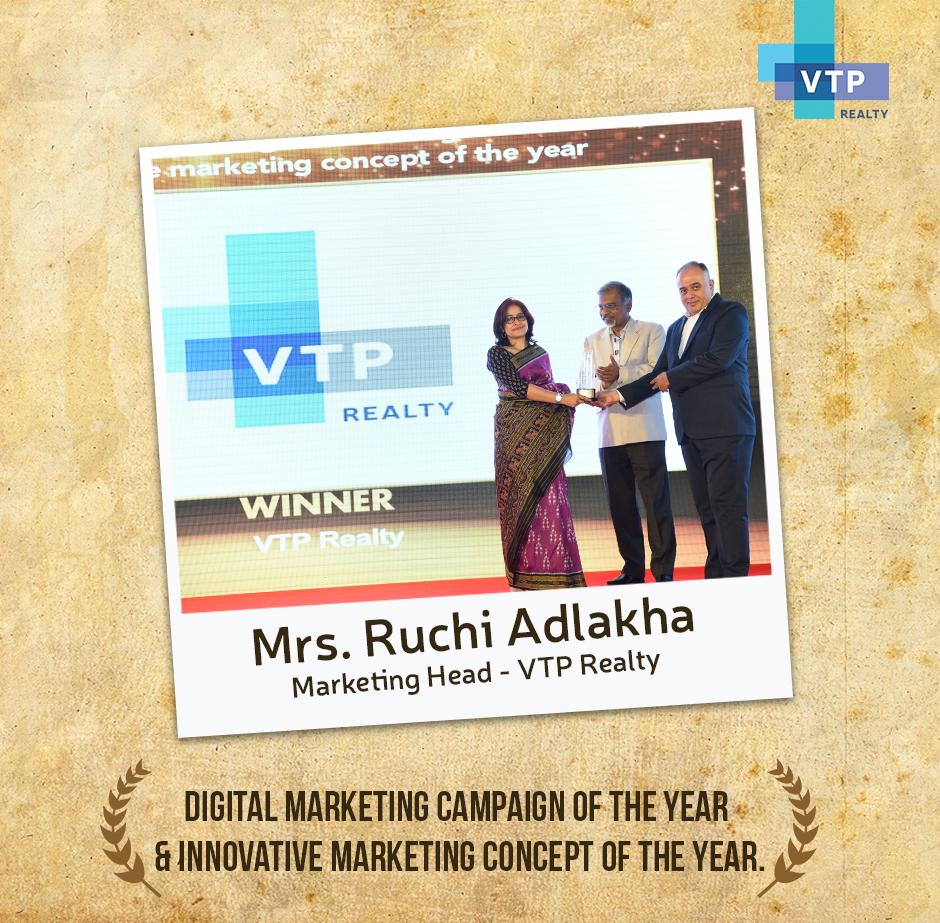 VTP Realty awarded Digital Marketing Campaign & Innovative Marketing Concept Of The Year 2018 Update