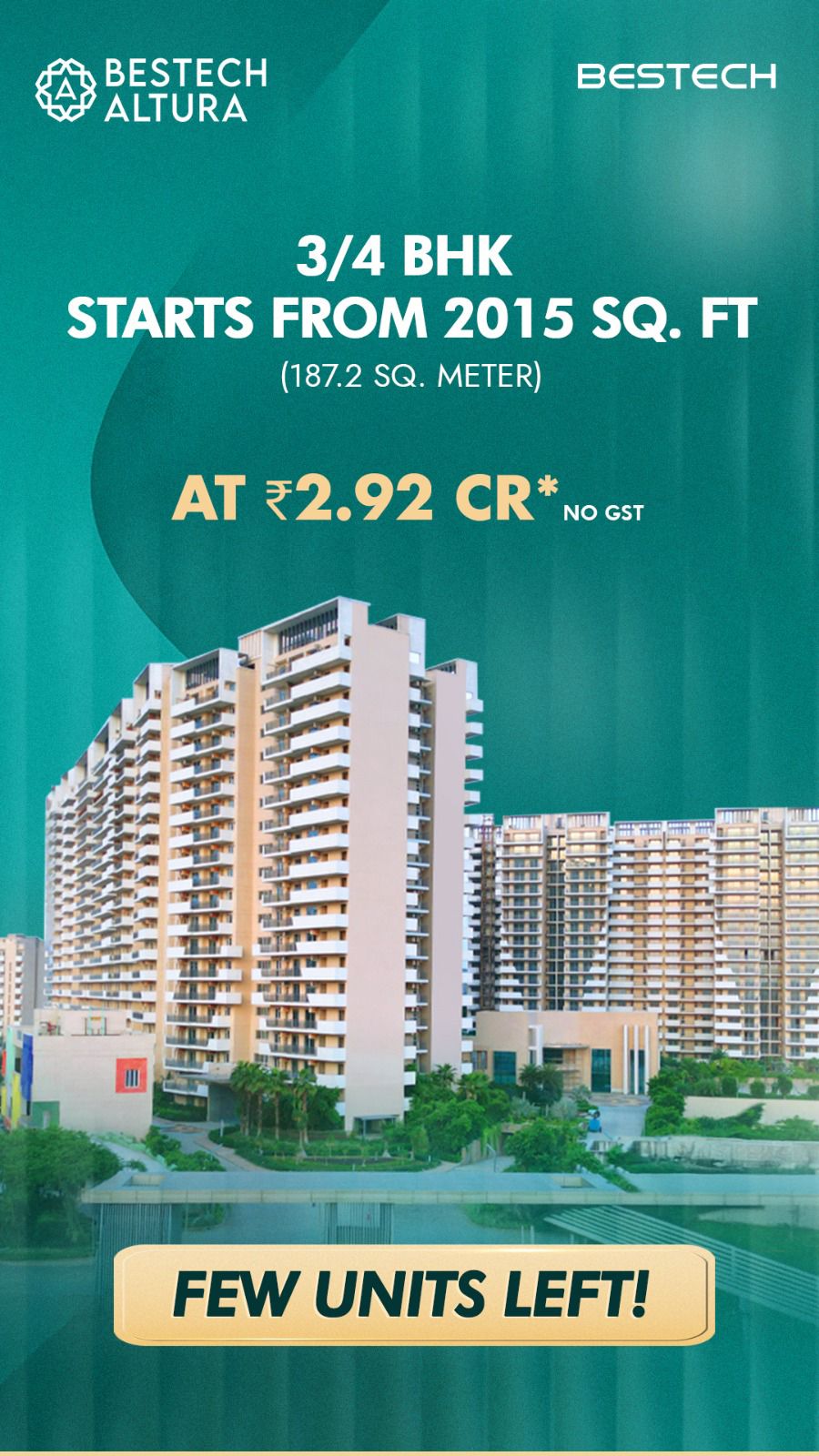 Discover Luxury Living at Bestech Altura Starting from 2015 Sq. Ft at ₹2.92 Cr Update