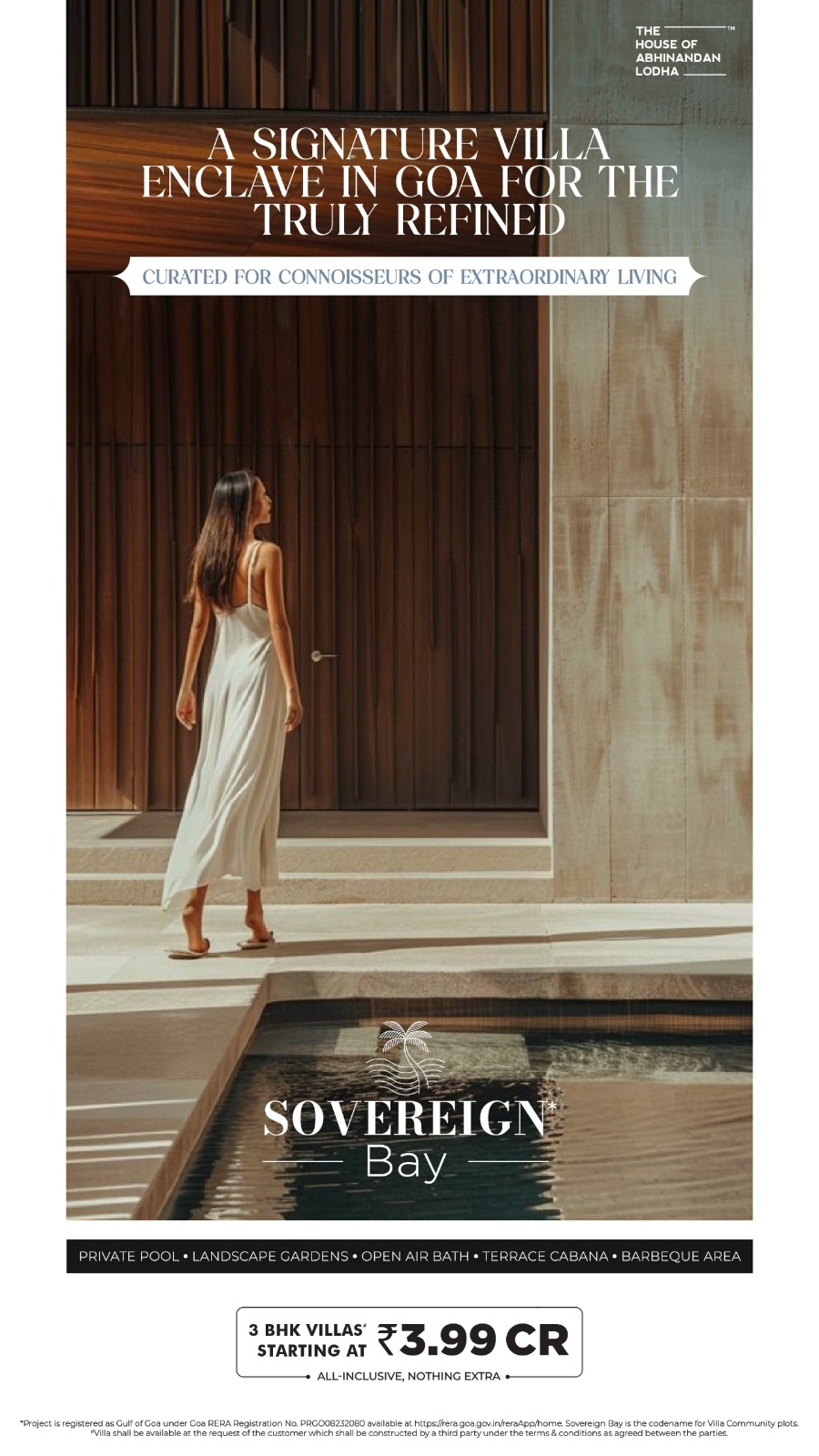 Discover Luxury at Sovereign Bay, Goa - Starting at ₹3.99CR Update