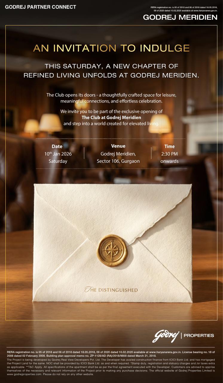 Experience Elevated Living at Godrej Meridien, Gurgaon - Launch Event, Jan 10, 2026 Update