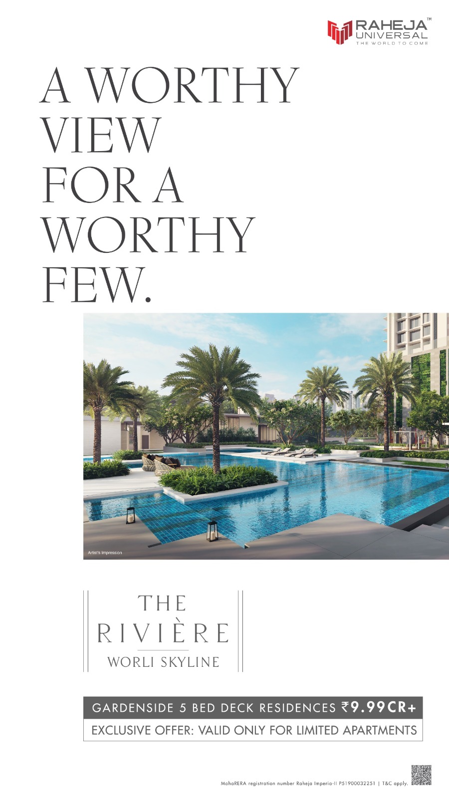 Discover Luxury at The Riviere, Worli by Raheja Universal at ₹9.99CR+ Update