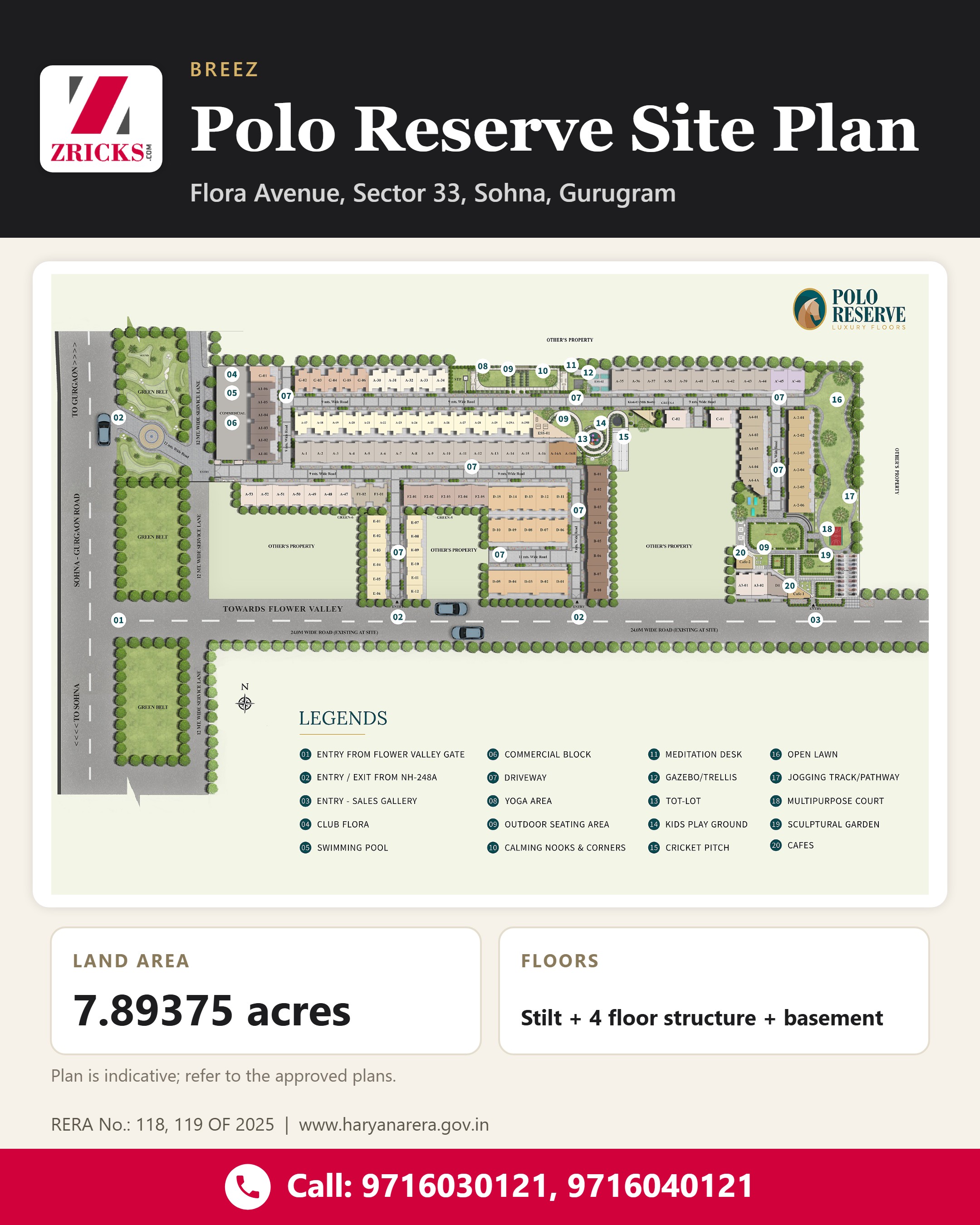 Polo Reserve Site Plan: Club Flora, Greens and Everyday Leisure Update