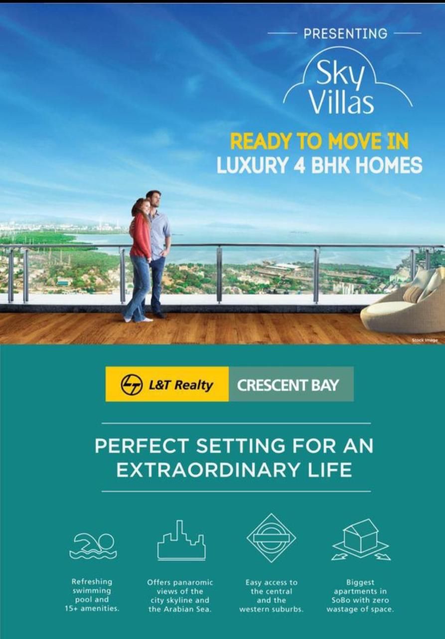 Perfect setting for an extraordinary life at L and T Crescent Bay Sky Villas, Mumbai Update