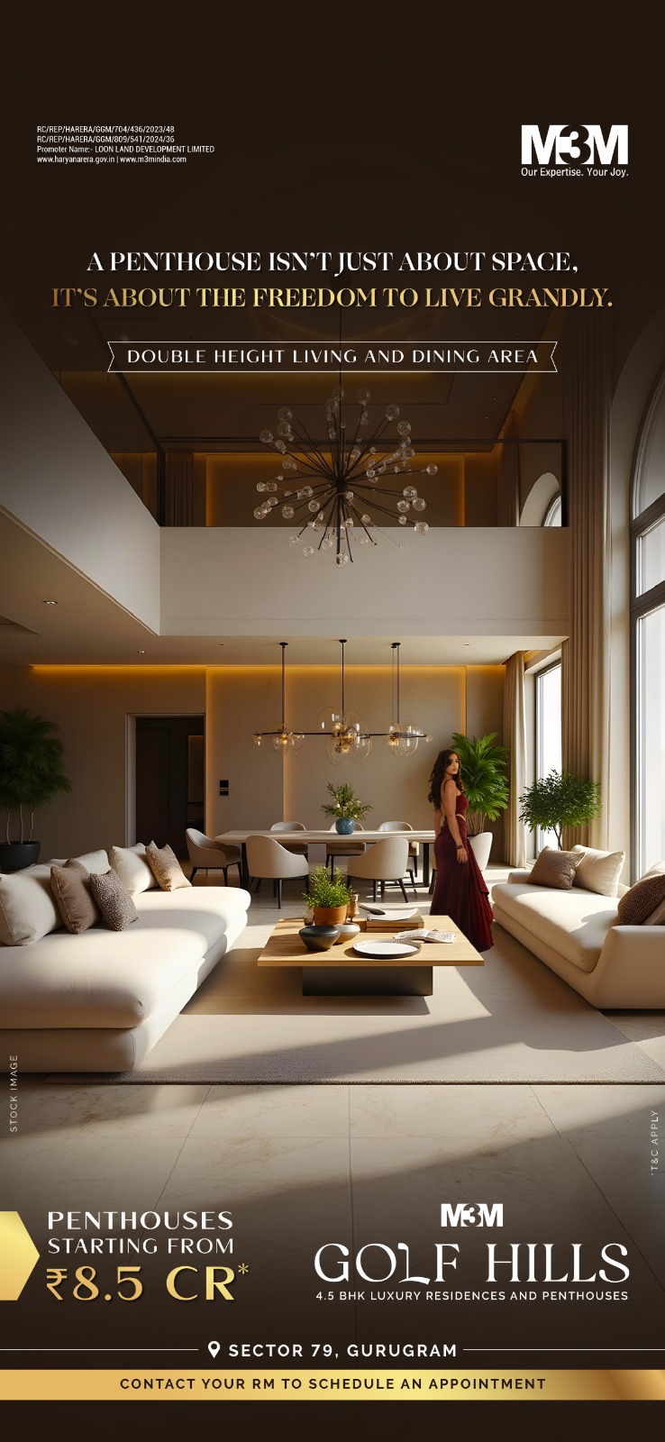 Explore Luxury Living at M3M Golf Hills, Penthouses Starting ₹8.5 Cr, Sector 79, Gurugram Update