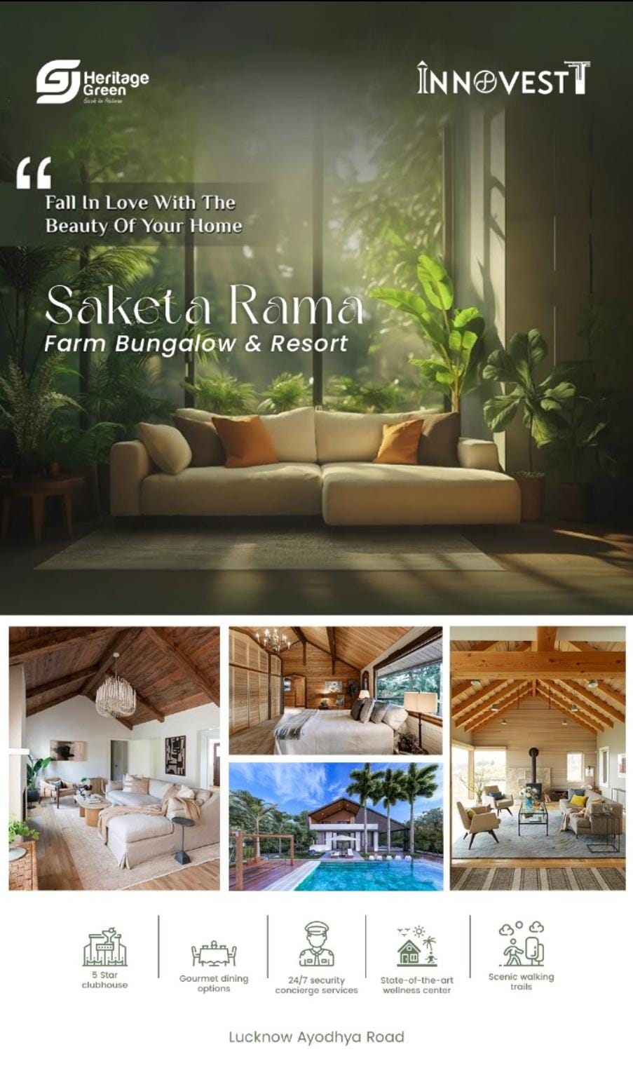 Exclusive Farm Bungalows at Saketa Rama by Heritage Green on Lucknow Ayodhya Road Update