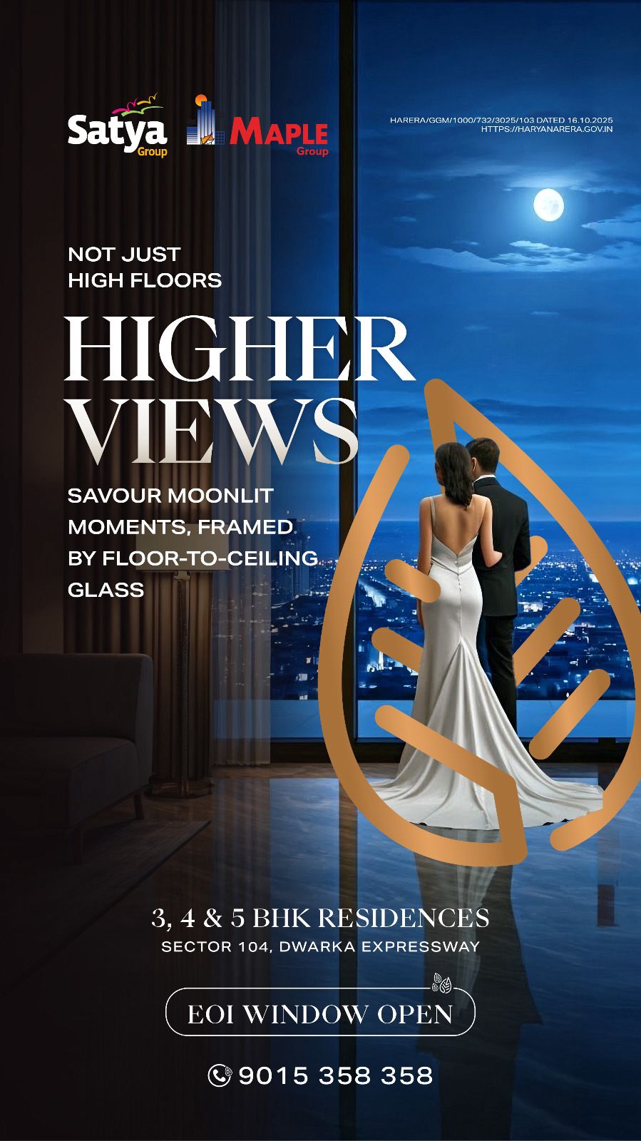 Higher Views Await: Luxurious 3, 4 & 5 BHK Residences by Satya & Maple Group at Dwarka Expressway Update