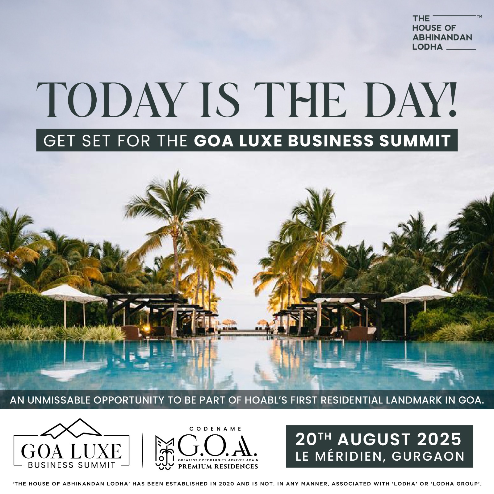 Join Goa Luxe Business Summit on 20th August 2025 at Le Méridien, Gurgaon Update