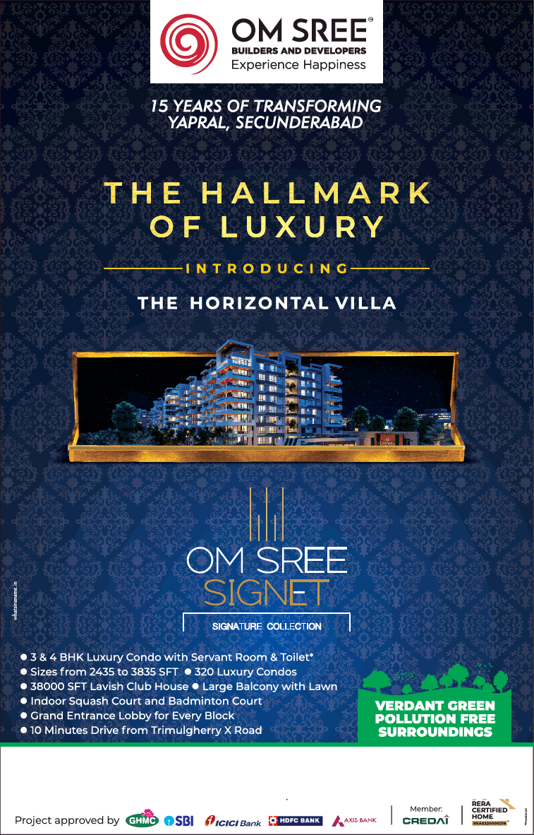 Introducing the villa at Om Sree Signet, Hyderabad Update
