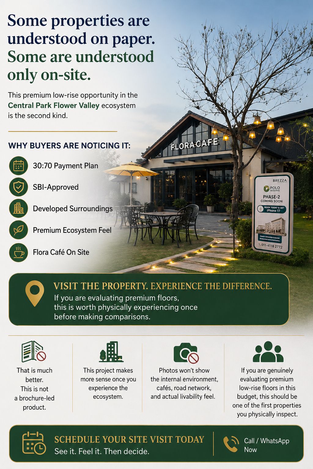 Schedule Your Visit to Central Park Flower Valley || Experience Premium Living at Flora Café || Discover Central Park's Low-rise Opportunity Update
