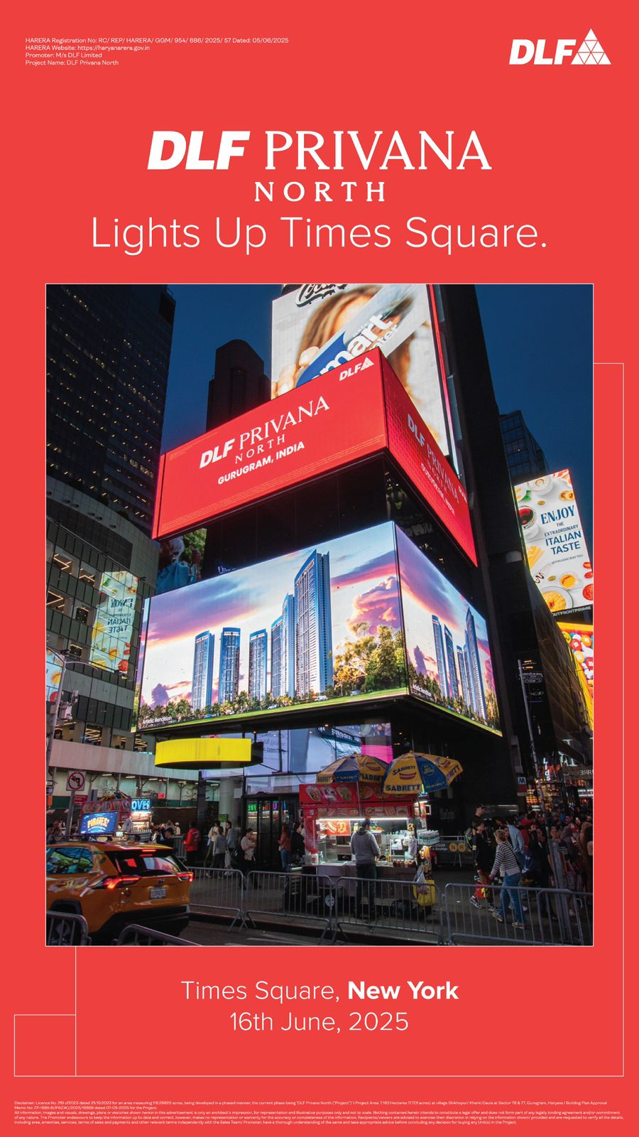 DLF Privana North at Times Square, New York on 16th June, 2025 Update