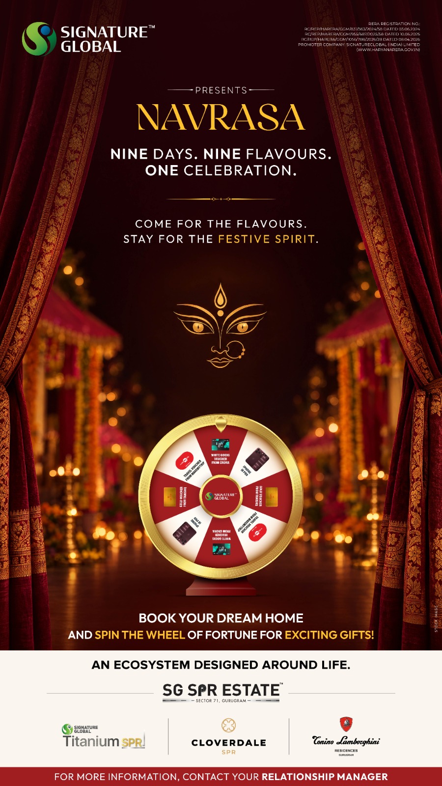 Join the Navrasa Celebration at SG SPR Estate! || Book Now and Win Exciting Festive Gifts! || Experience Navratri at Signature Global photo 1