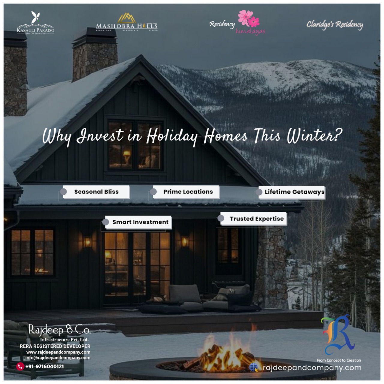 Invest in Winter Bliss with Rajdeep & Co.'s Luxurious Holiday Homes Update