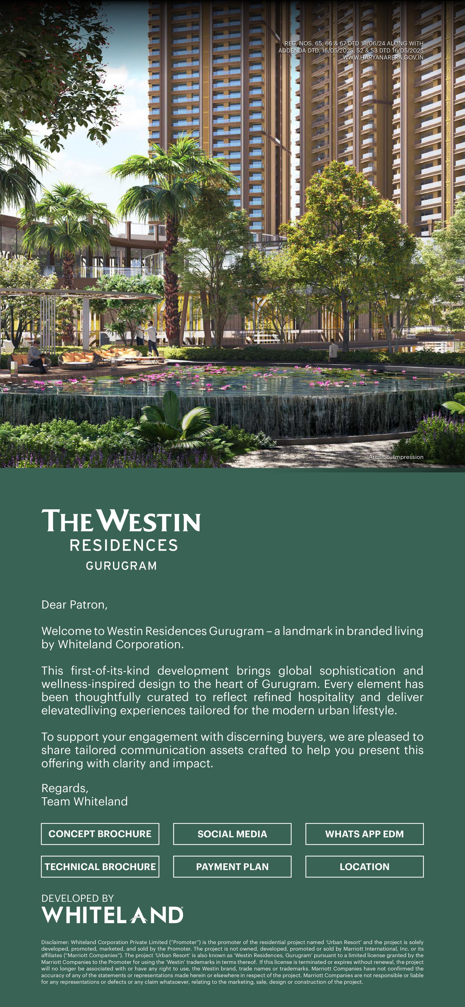 Discover Luxurious Living at The Westin Residences Gurugram by Whiteland Corporation Update
